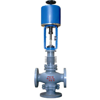ZAZX（Q）E型電動(dòng)（波紋管）氟合、高溫填料密封式三通分（合）流調(diào)節(jié)閥